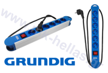GRUNDIG SOCKET 6WAY ON/OFF ALU